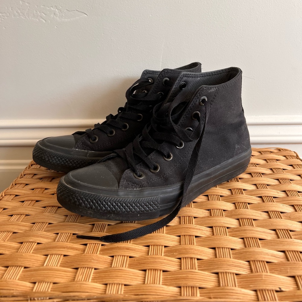 All Black Converse High Tops